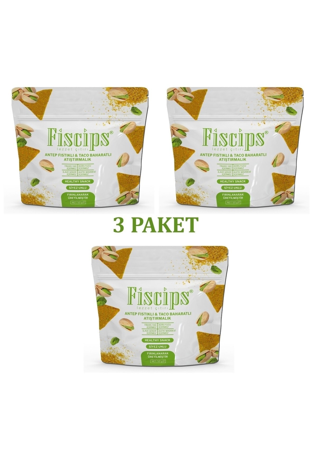 fıscıps pıstachıo spıced baked healthy snack wıthout preservatıves & addıtıves & sugar - Triple Package