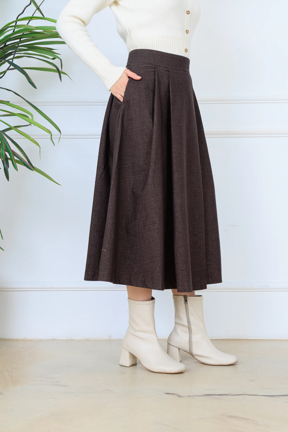  CPSL5152 PİLELİ KAŞMİR ETEK