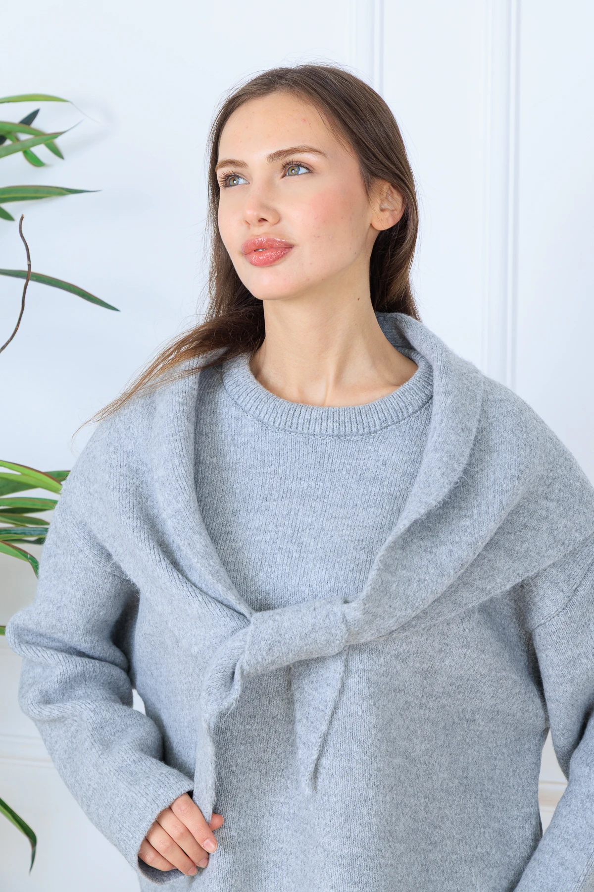 ŞALLI OVERSIZE KAZAK