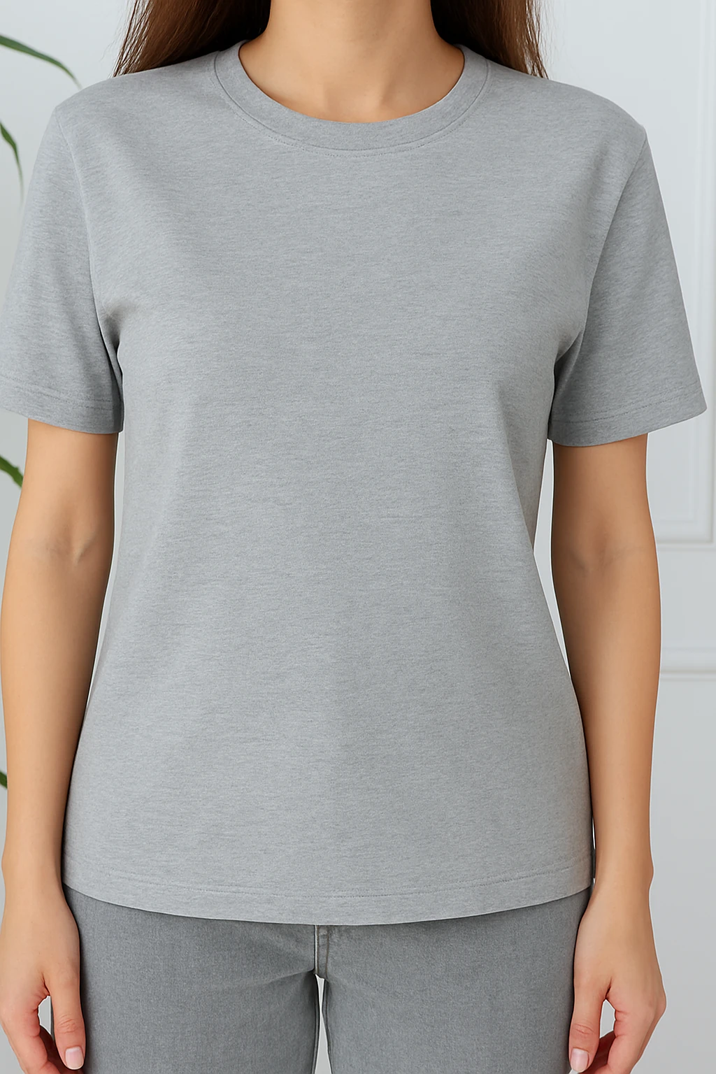 CPSL4381 BİSİKLET YAKA BASİC TSHİRT