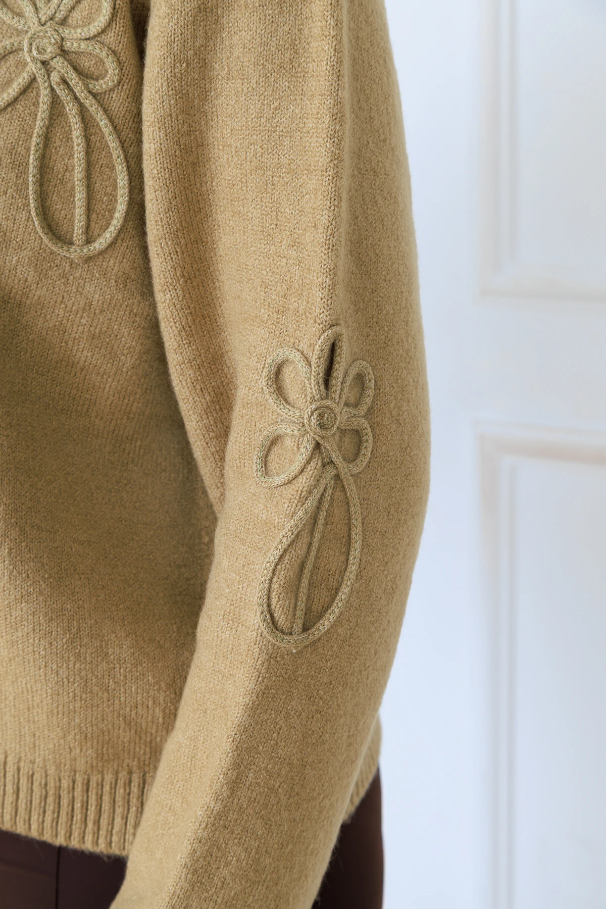 CPSL2702 NAKIŞ DETAY FERMUARLI KAZAK