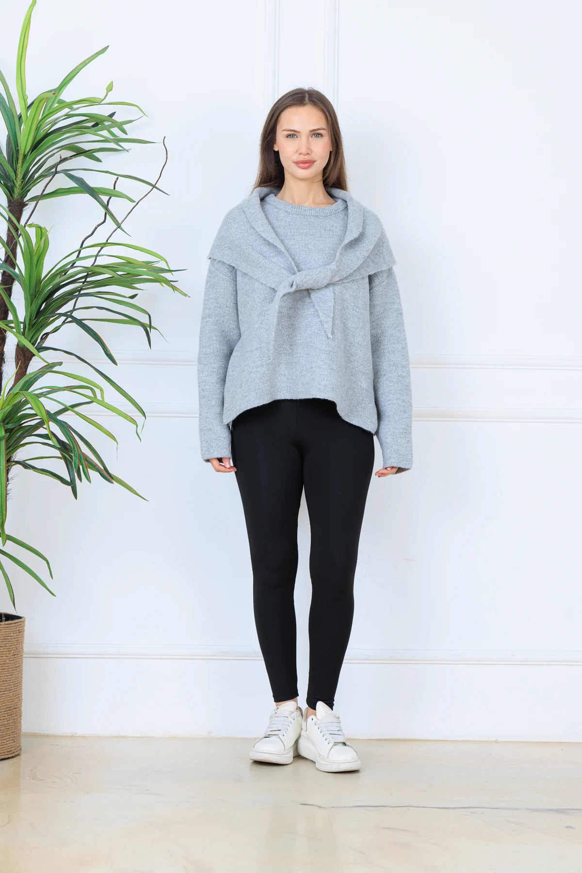 ŞALLI OVERSIZE KAZAK