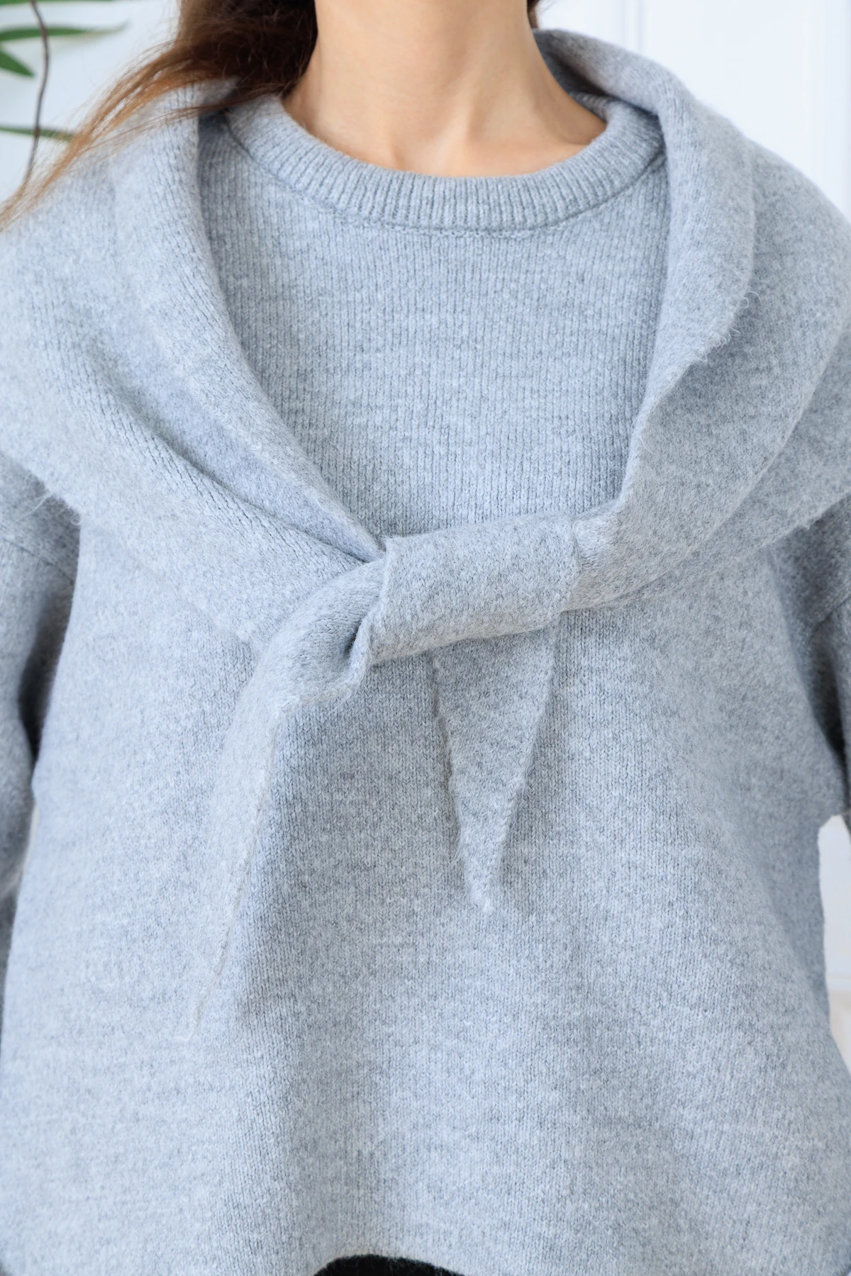 ŞALLI OVERSIZE KAZAK