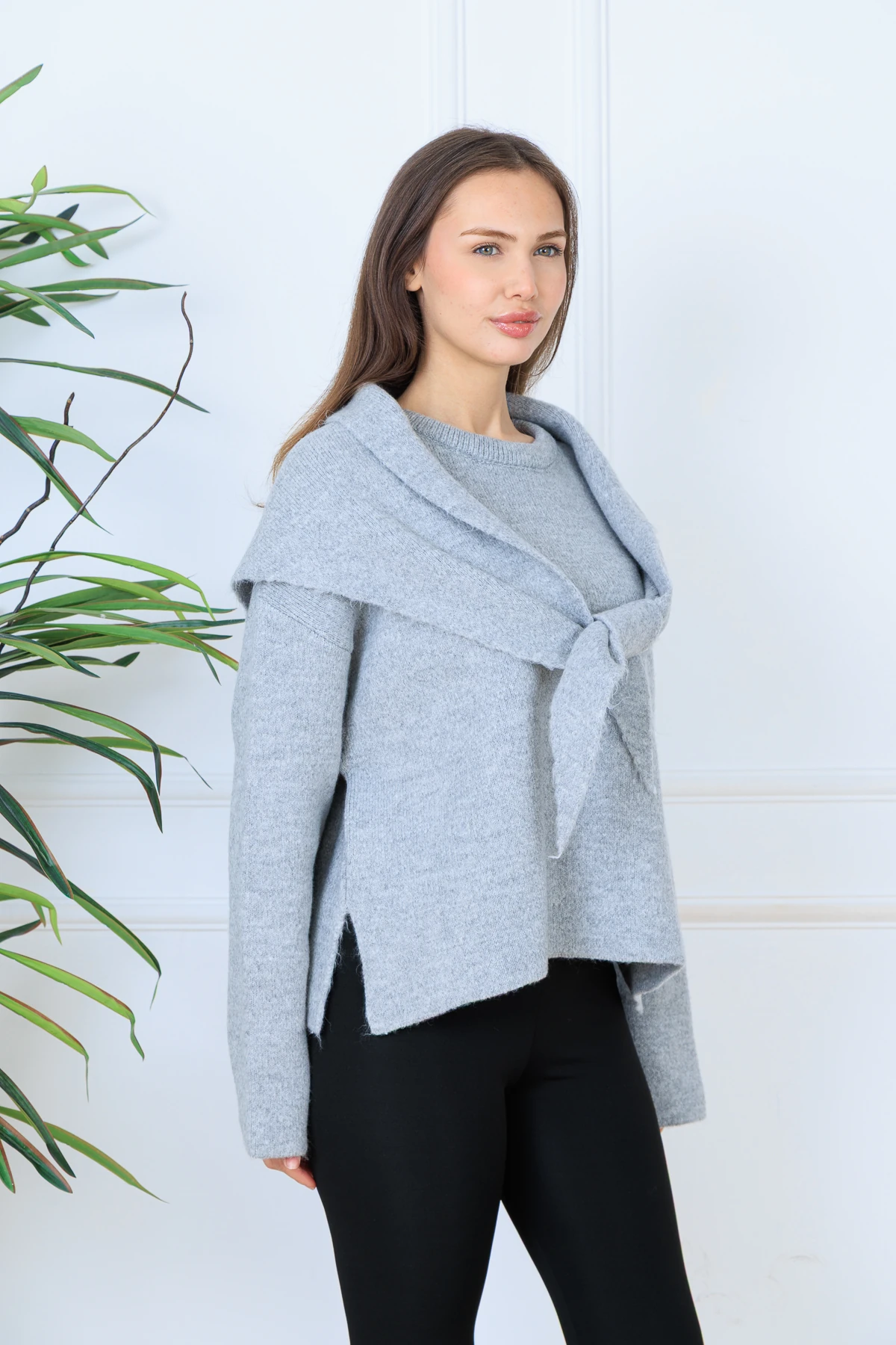 ŞALLI OVERSIZE KAZAK