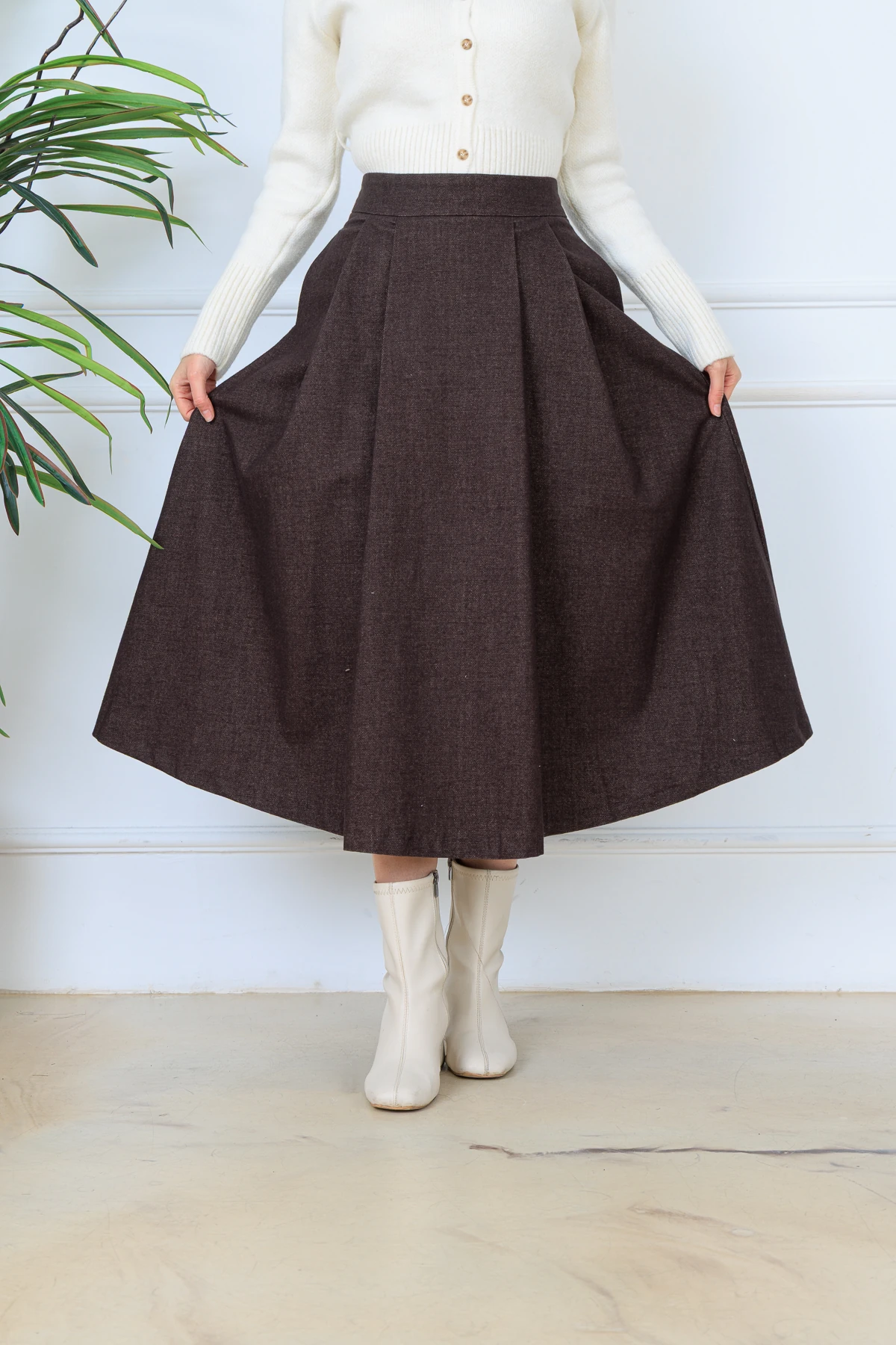  CPSL5152 PİLELİ KAŞMİR ETEK