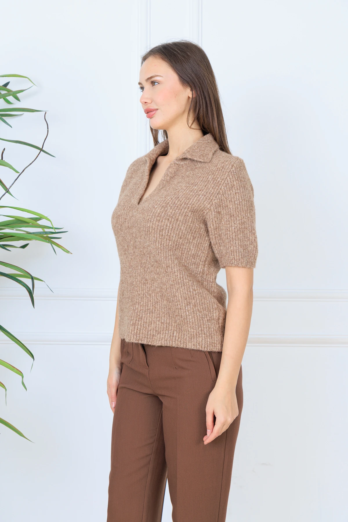 CPSL0110 POLO YAKA YUMOŞ KAZAK