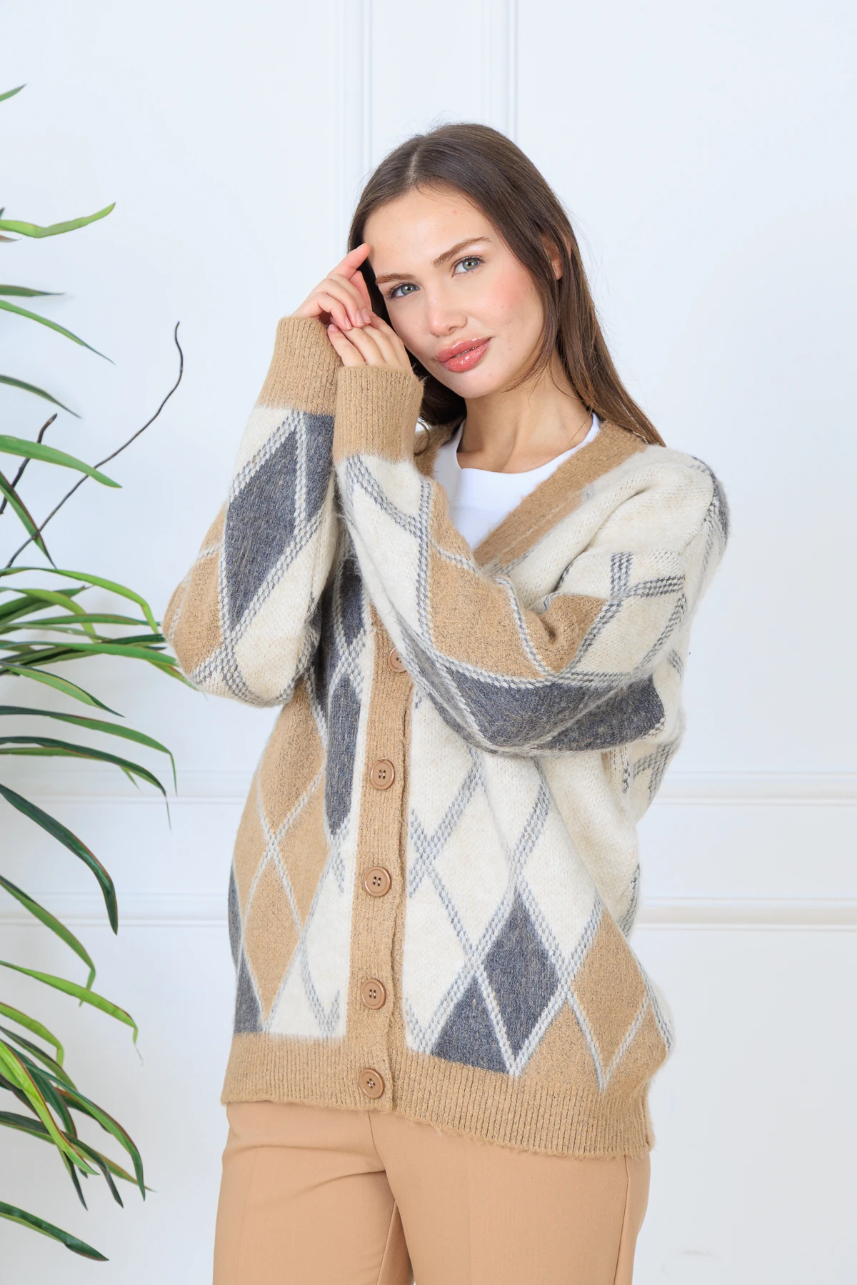 CPSL2681 BAKLAVA DESEN OVER SIZE HIRKA (STD)