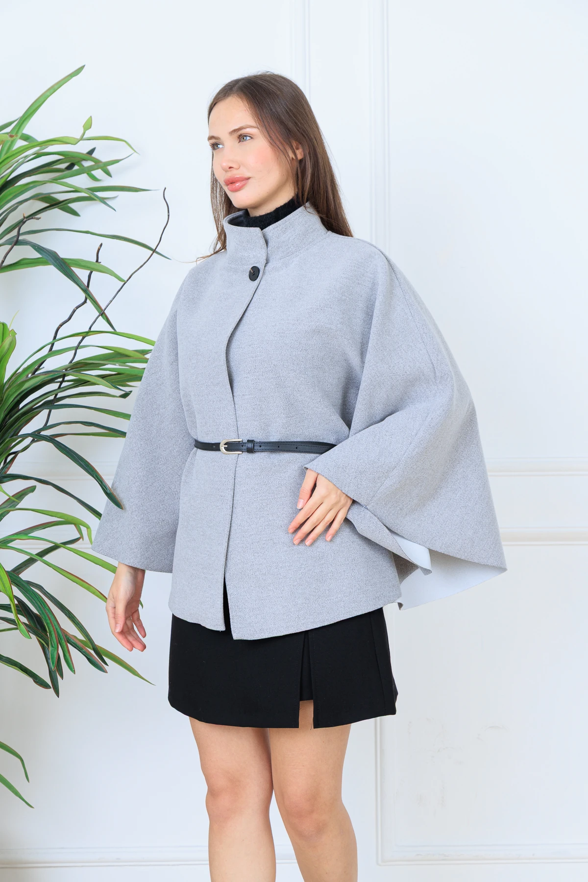  CPSL6902 OVER SİZE KEMERLİ PANÇO