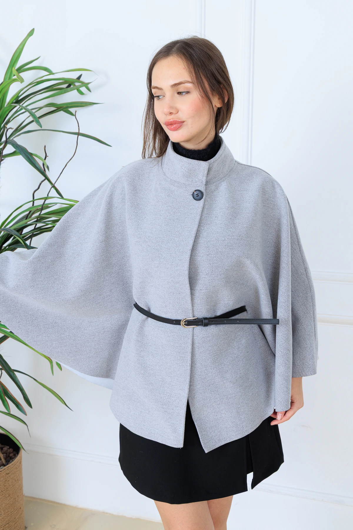  CPSL6902 OVER SİZE KEMERLİ PANÇO