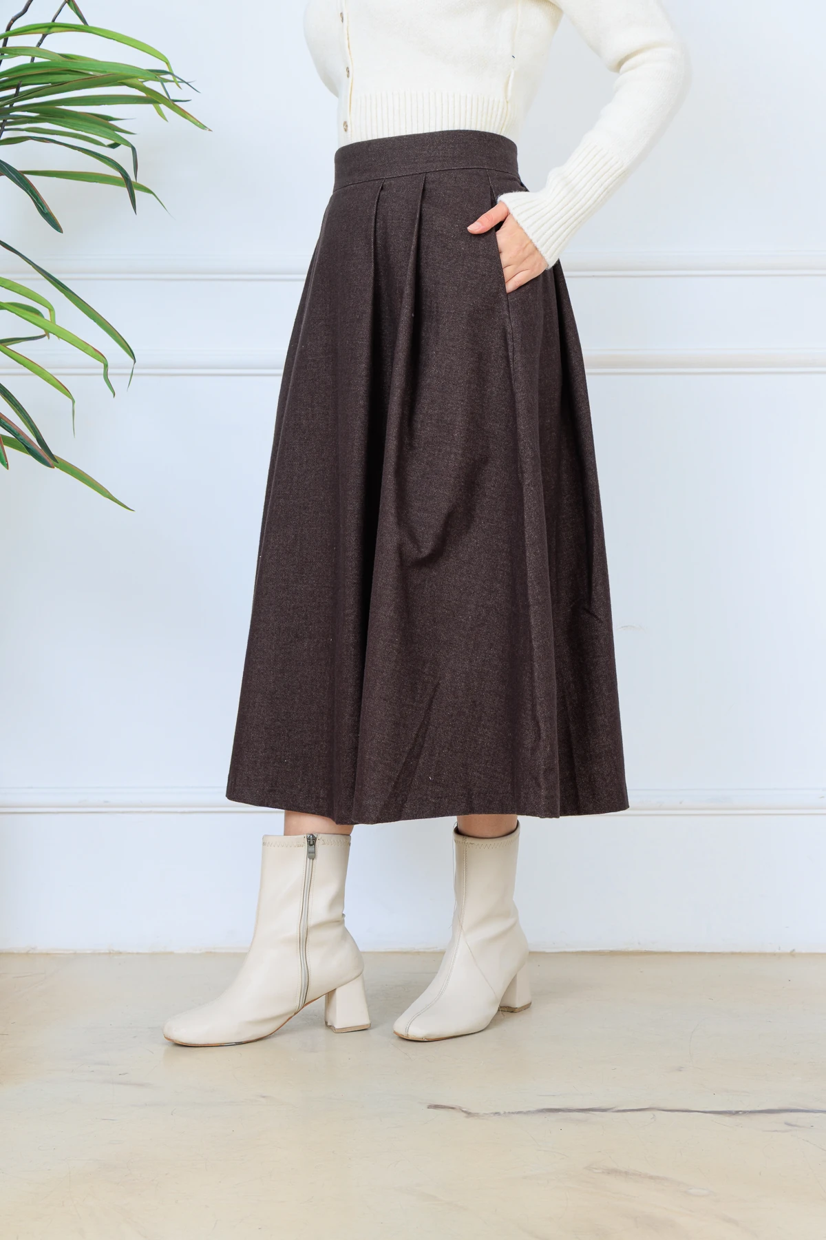  CPSL5152 PİLELİ KAŞMİR ETEK