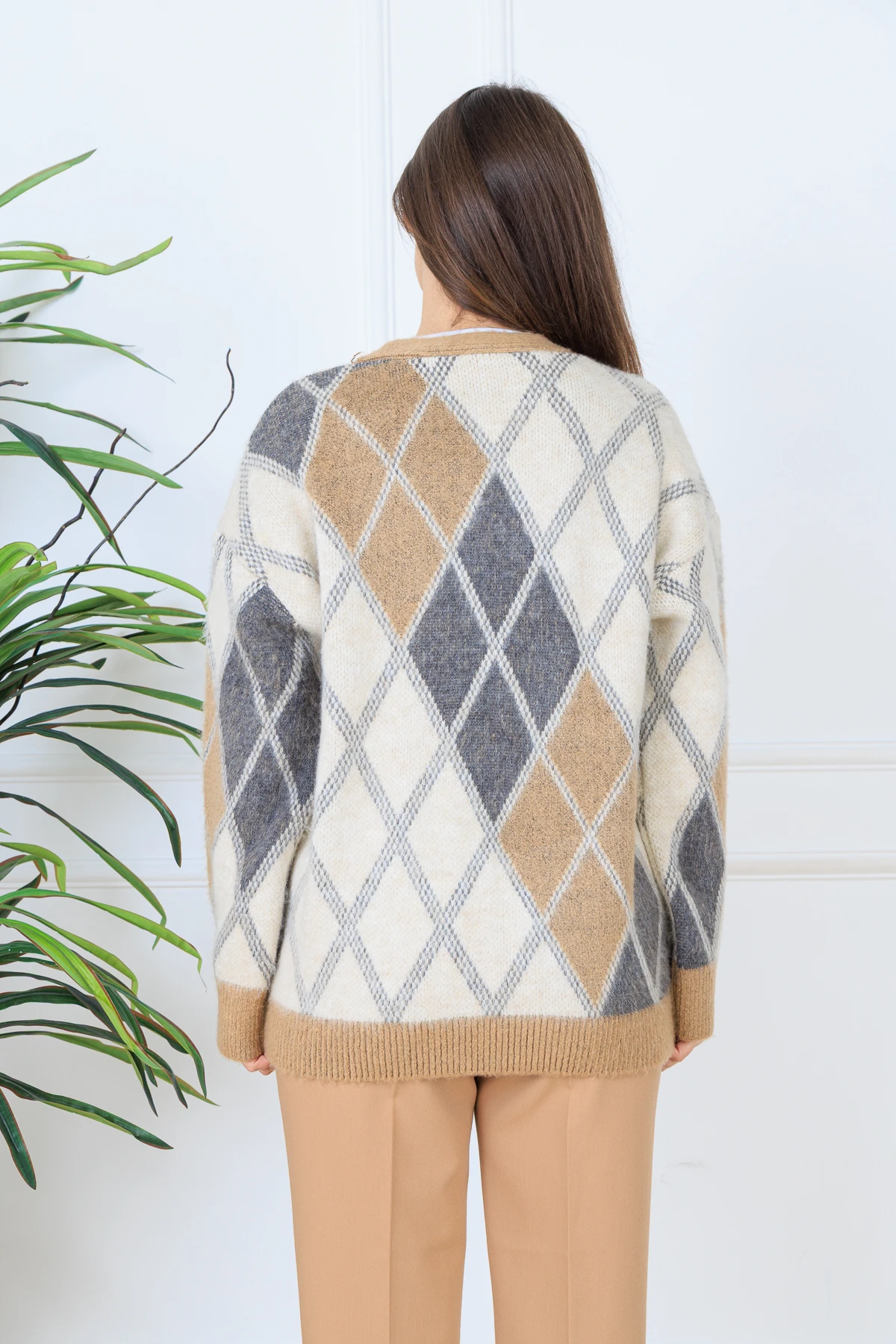 CPSL2681 BAKLAVA DESEN OVER SIZE HIRKA (STD)