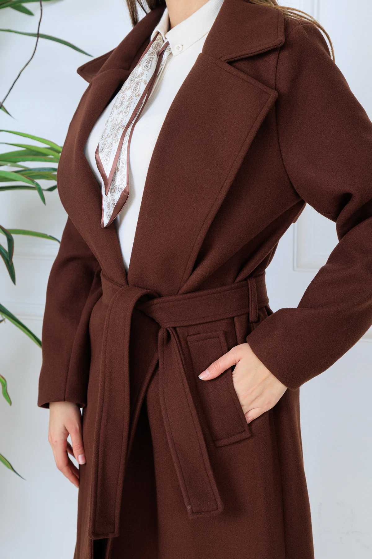 CPSL6637 KAŞE KEMERLİ KABAN