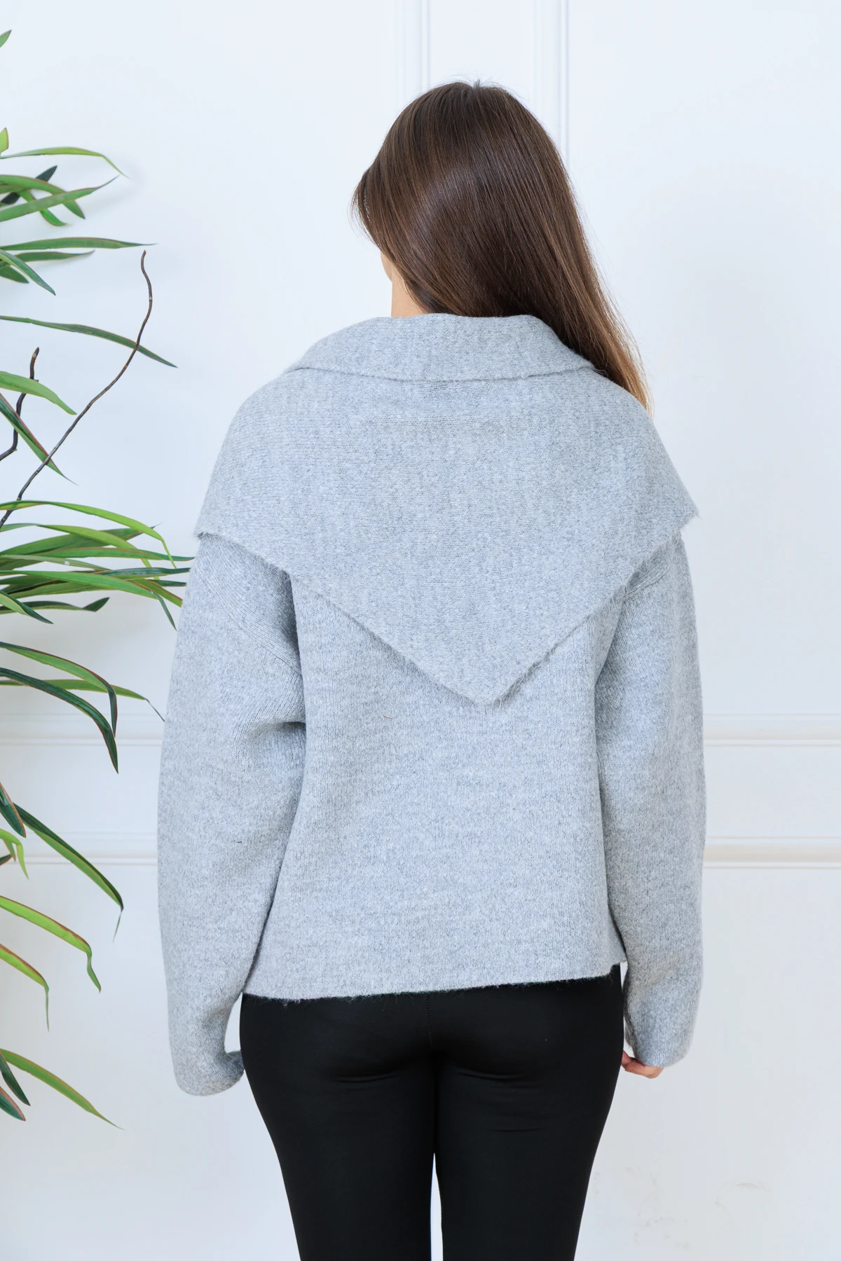 ŞALLI OVERSIZE KAZAK