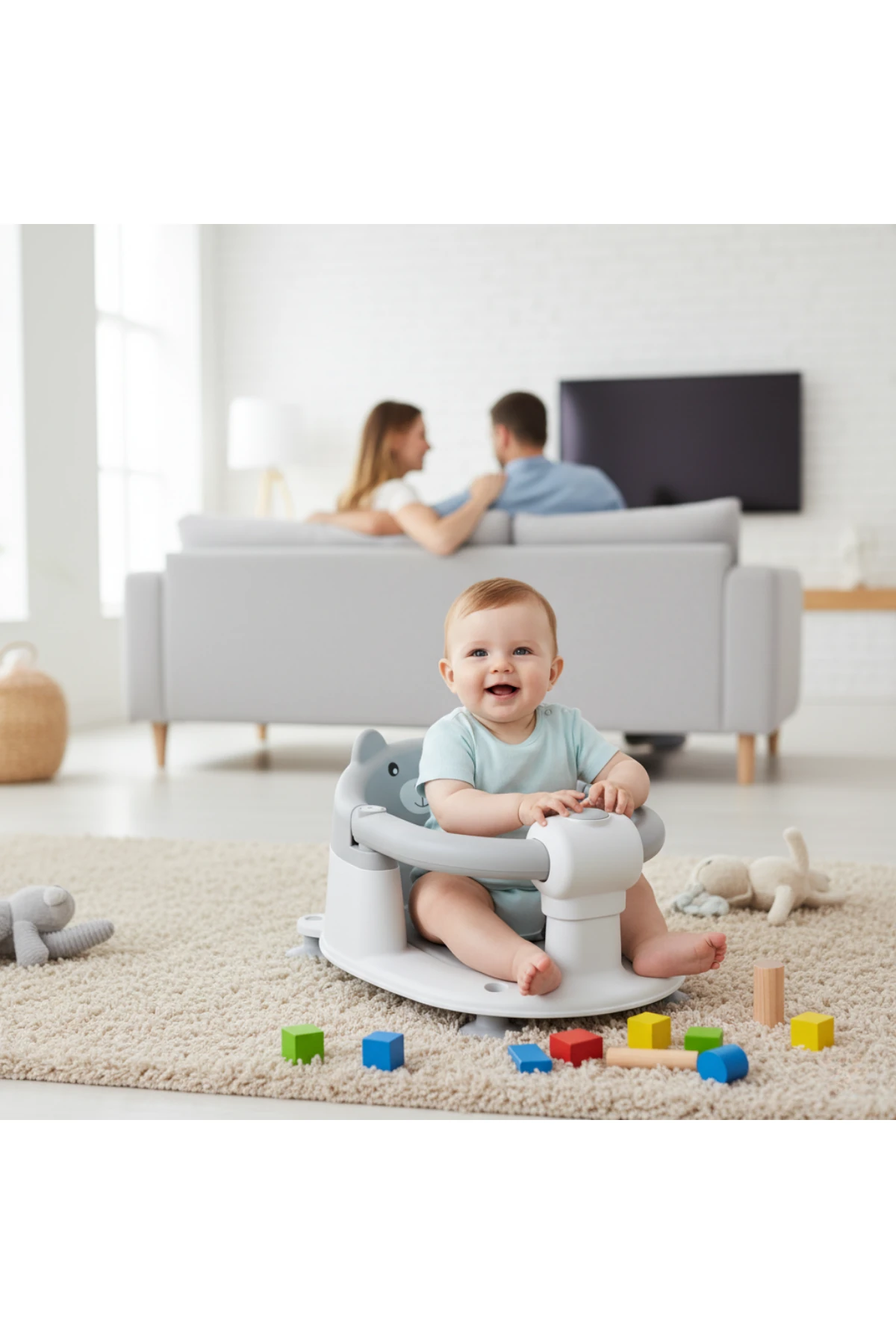 NPOL Bebek Banyo Oturağı - Vakum Tabanlı, Güvenli, Ergonomik ve Çok Amaçlı Kullanım