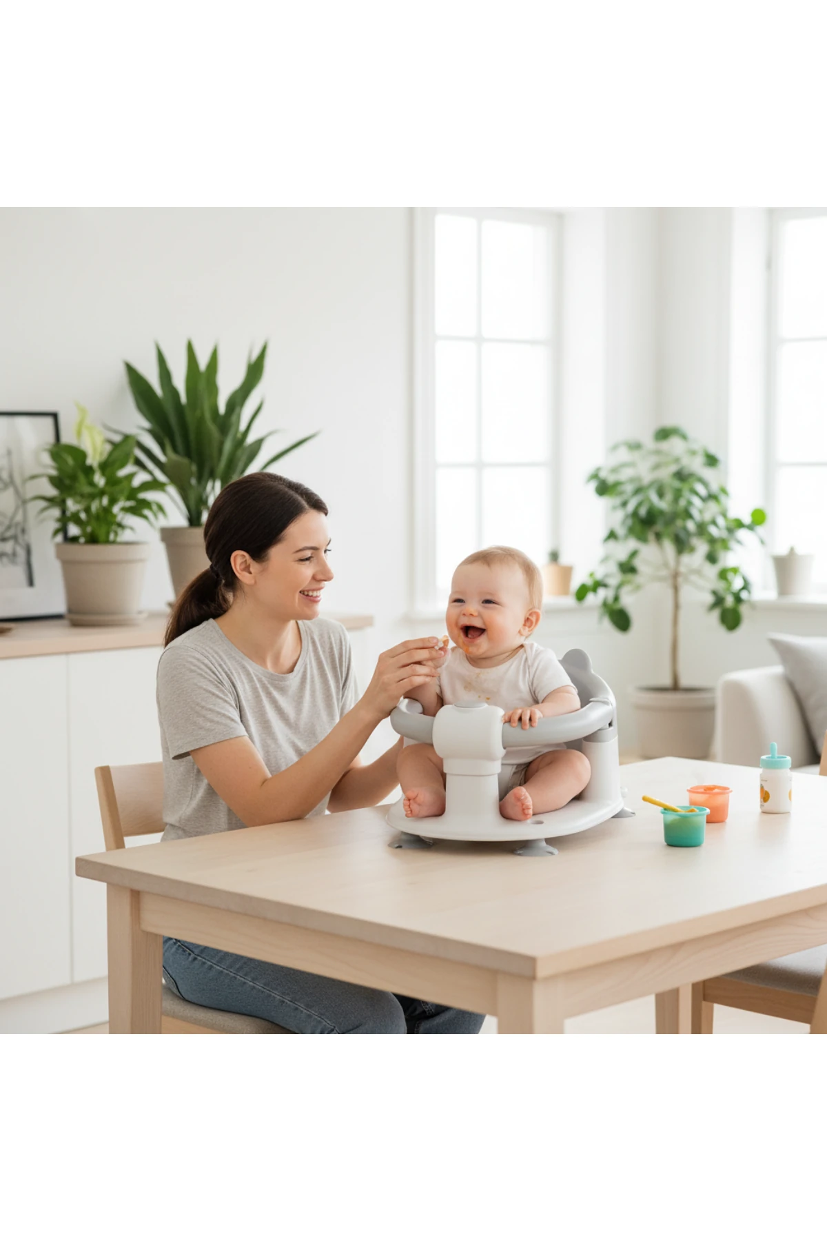 NPOL Bebek Banyo Oturağı - Vakum Tabanlı, Güvenli, Ergonomik ve Çok Amaçlı Kullanım