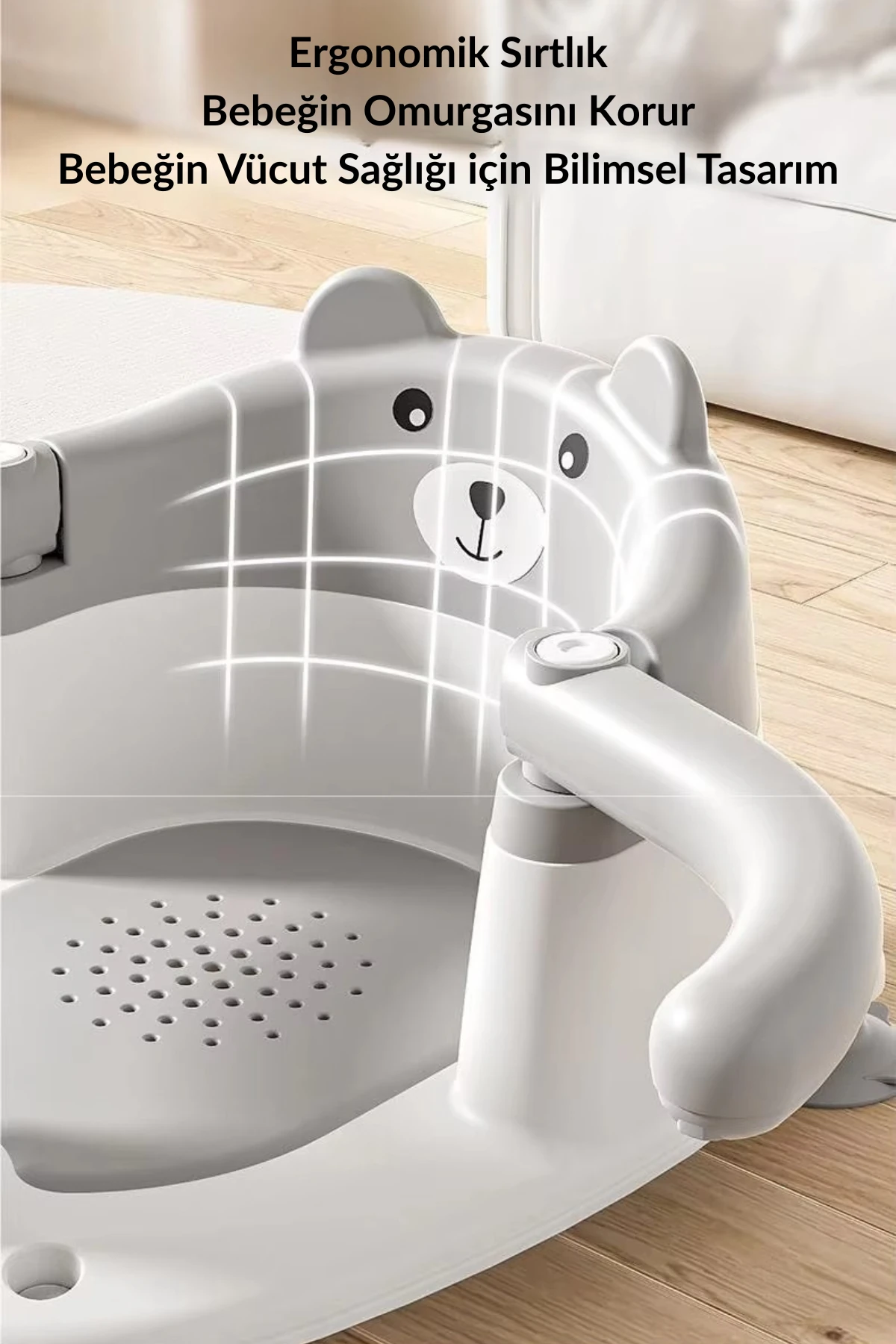 NPOL Bebek Banyo Oturağı - Vakum Tabanlı, Güvenli, Ergonomik ve Çok Amaçlı Kullanım