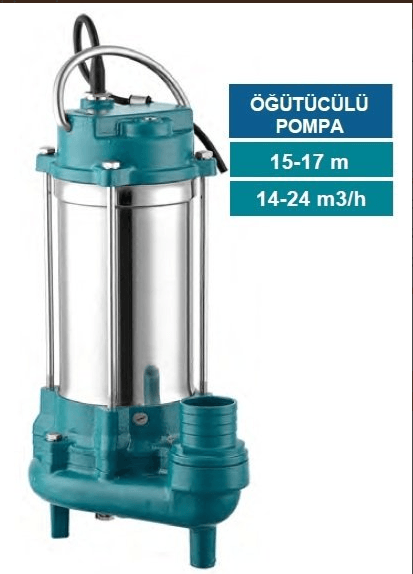 WEPOMP 1500 F 2HP BIÇAKLI FOSEPTİK DALGIÇ POMPA