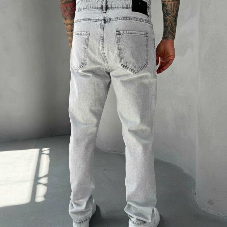 AÇİK GRİ RENK  BAGGY JEANS PANTOLON