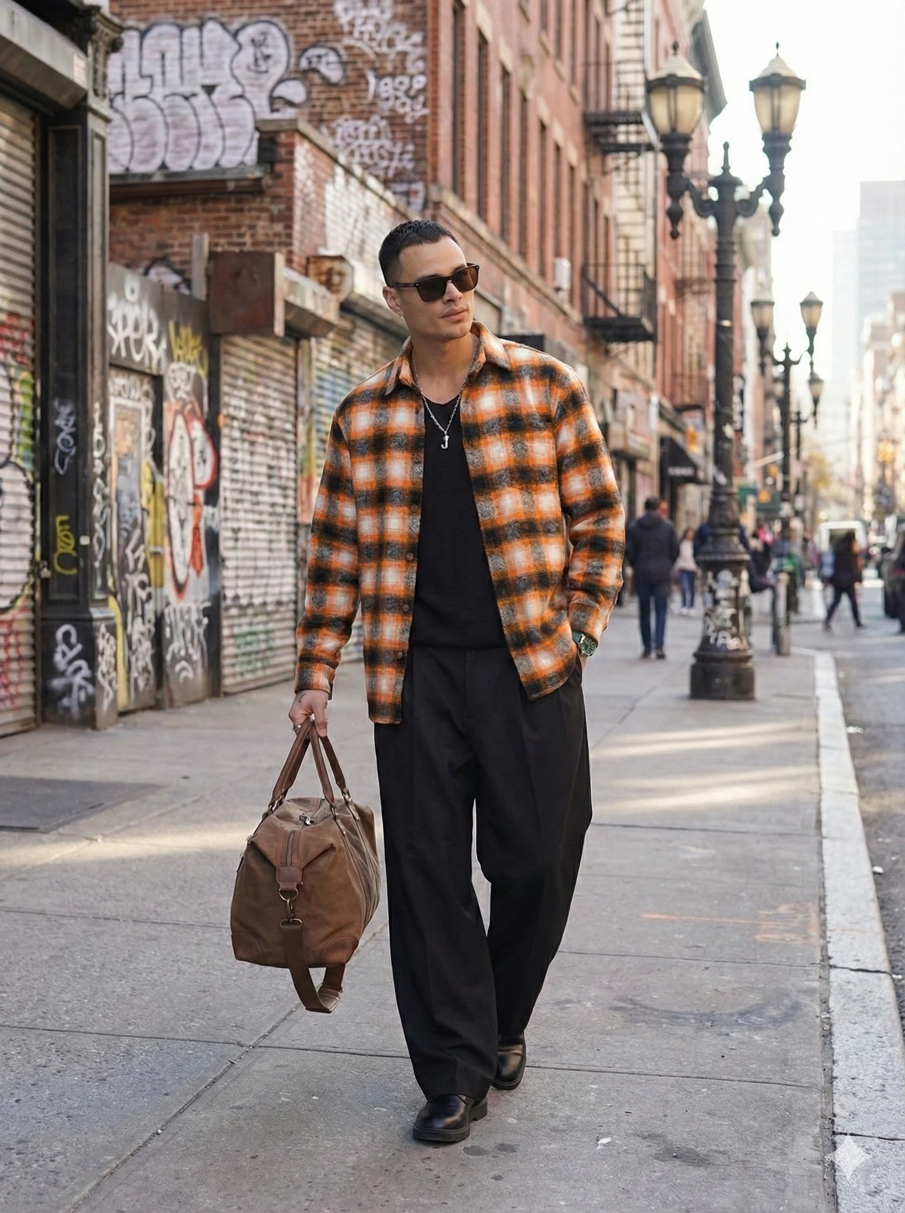 KUMAŞ DESENLİ ODUNCU GÖMLEK 