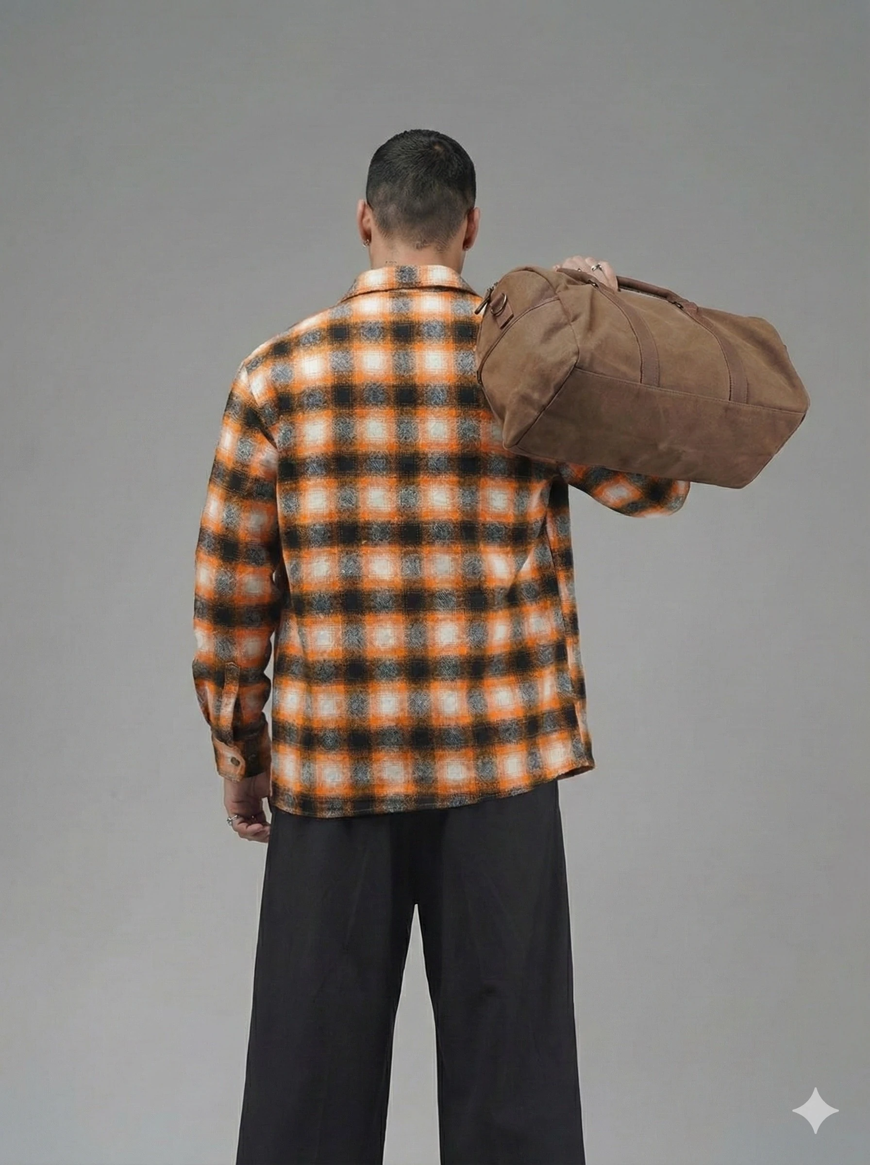 KUMAŞ DESENLİ ODUNCU GÖMLEK 