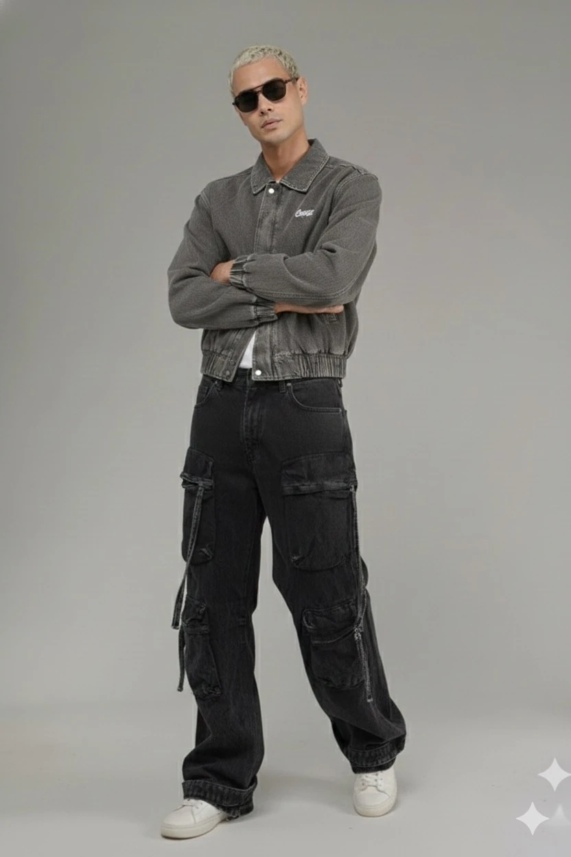 UNİSEX OLD MONEY OVERSİZE KOT CEKET 