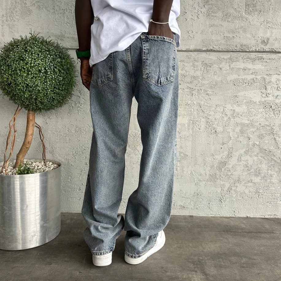 BEJ  RENK RELAX BAGGY JEANS PANTOLON