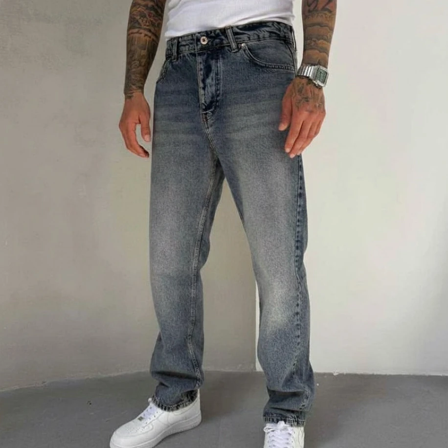 BEJ RENK  BAGGY JEANS PANTOLON
