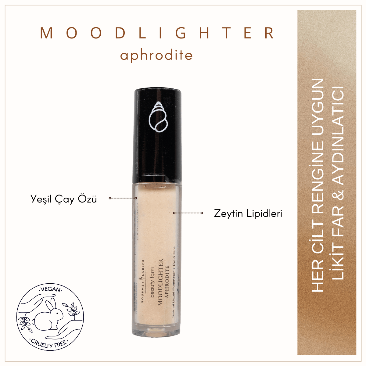 Afrodit Moodlighter Natural Liquid Illuminator Eye & Face