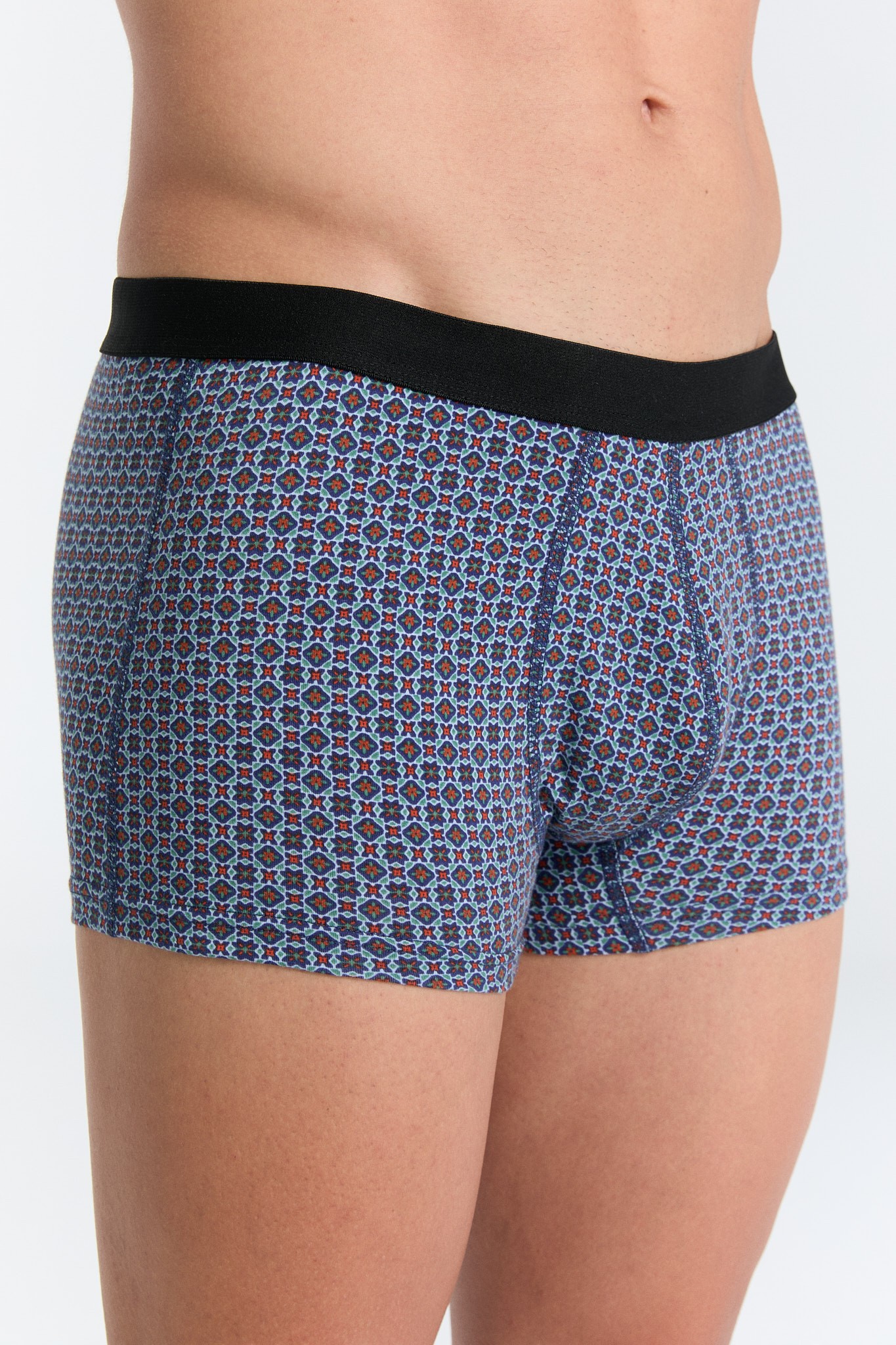 GOTS Sertifikalı Organik Pamuk Erkek Trunk Boxer İç Çamaşırı 3'lü Paket