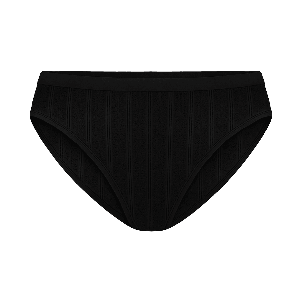 Kadın Jakarlı Slip – %100 Organik Pamuk, GOTS Sertifikalı 2'li Paket