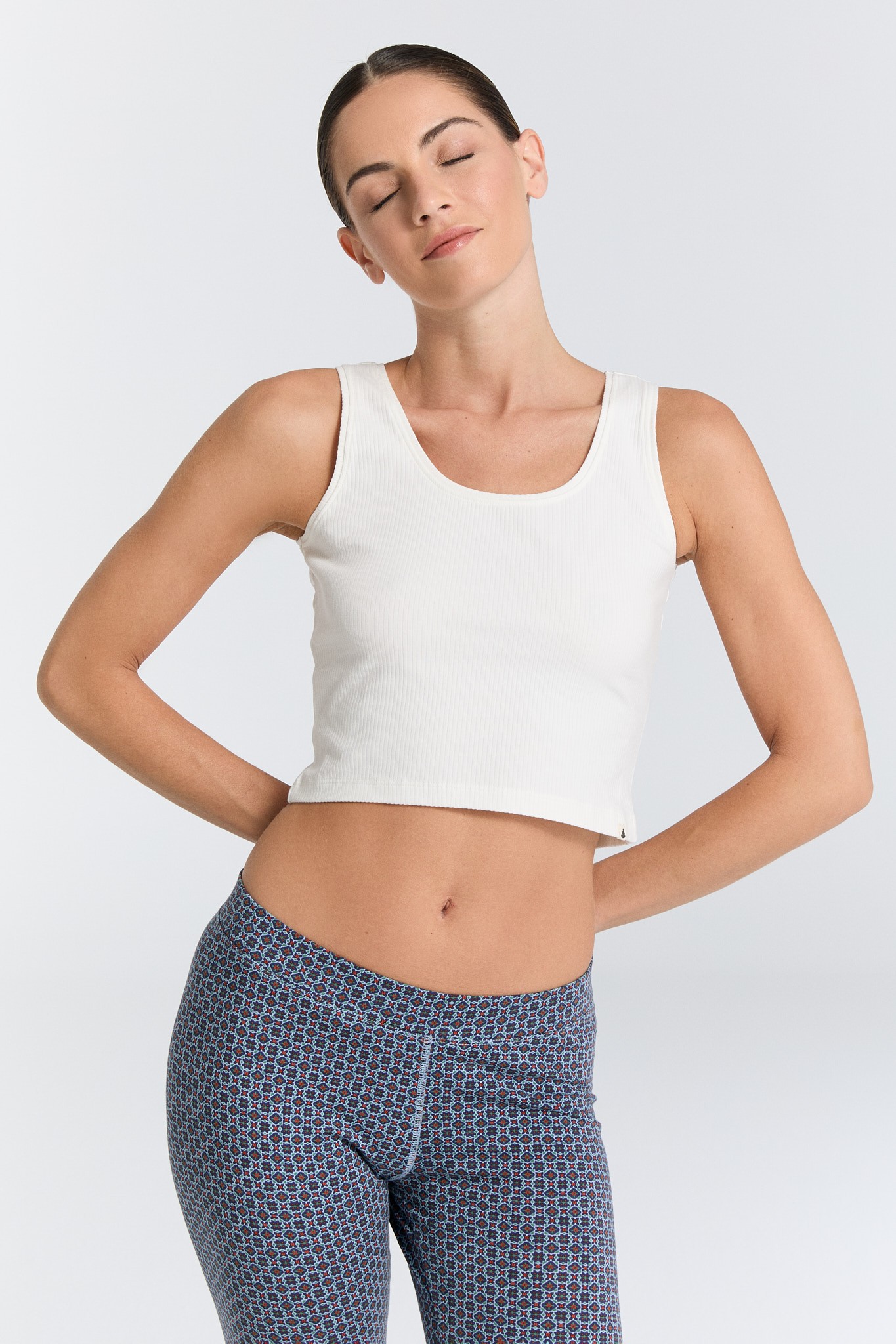 Kadın Tank Top – Satya | %95 Organik Pamuk %5 Elastan | Beyaz