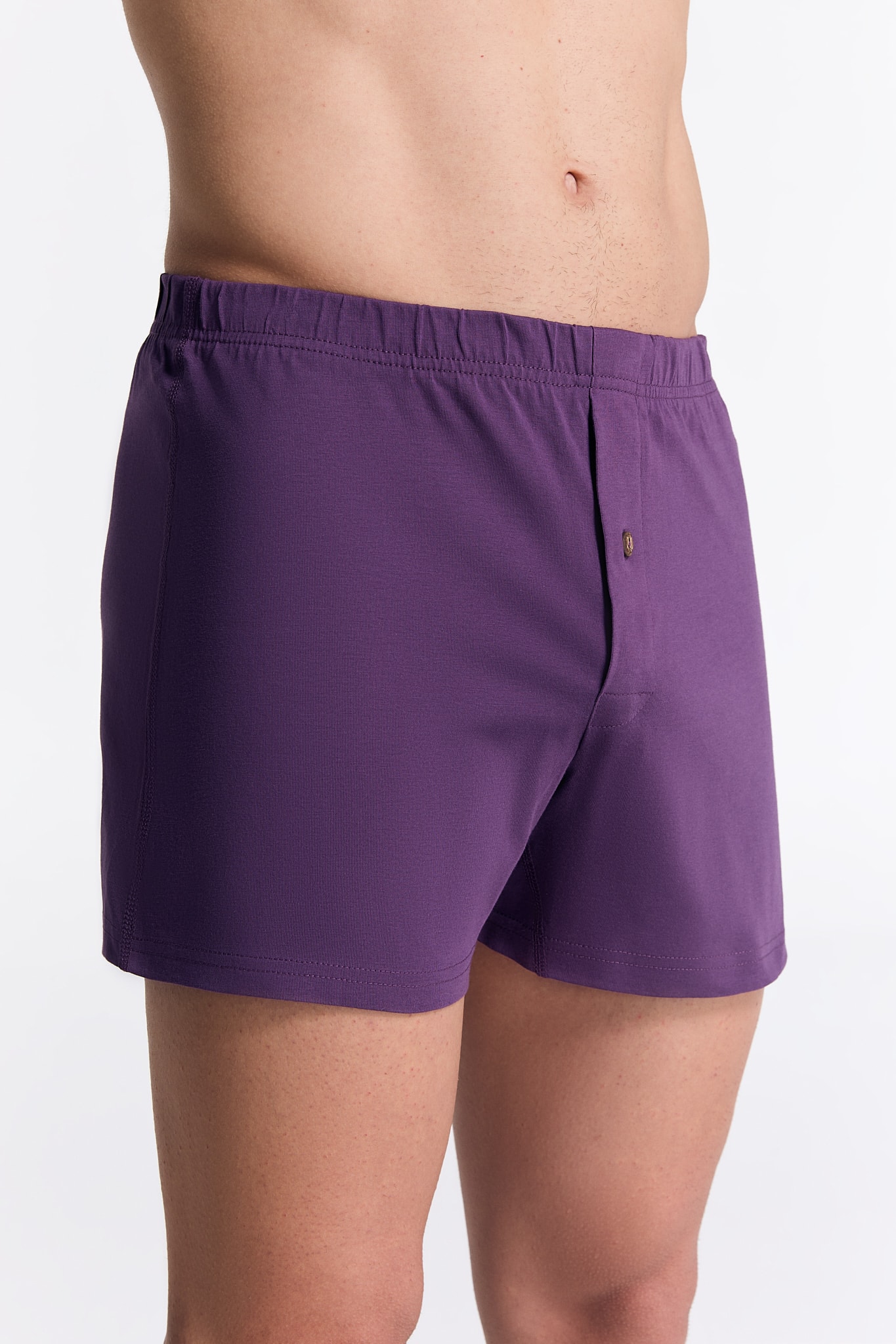 GOTS Sertifikalı Organik Pamuk Erkek Boxer Şort İç Çamaşırı 3'lü Paket