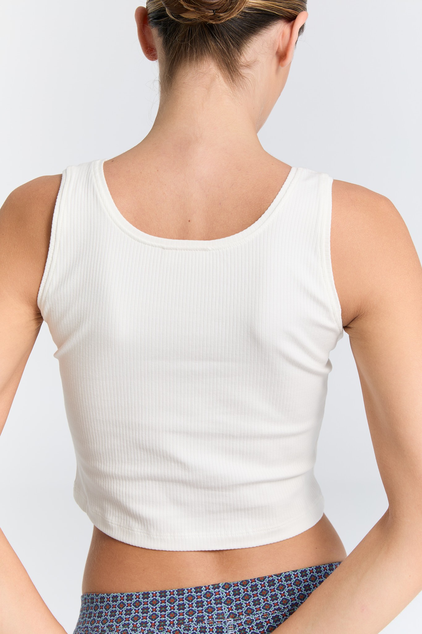 Kadın Tank Top – Satya | %95 Organik Pamuk %5 Elastan | Beyaz