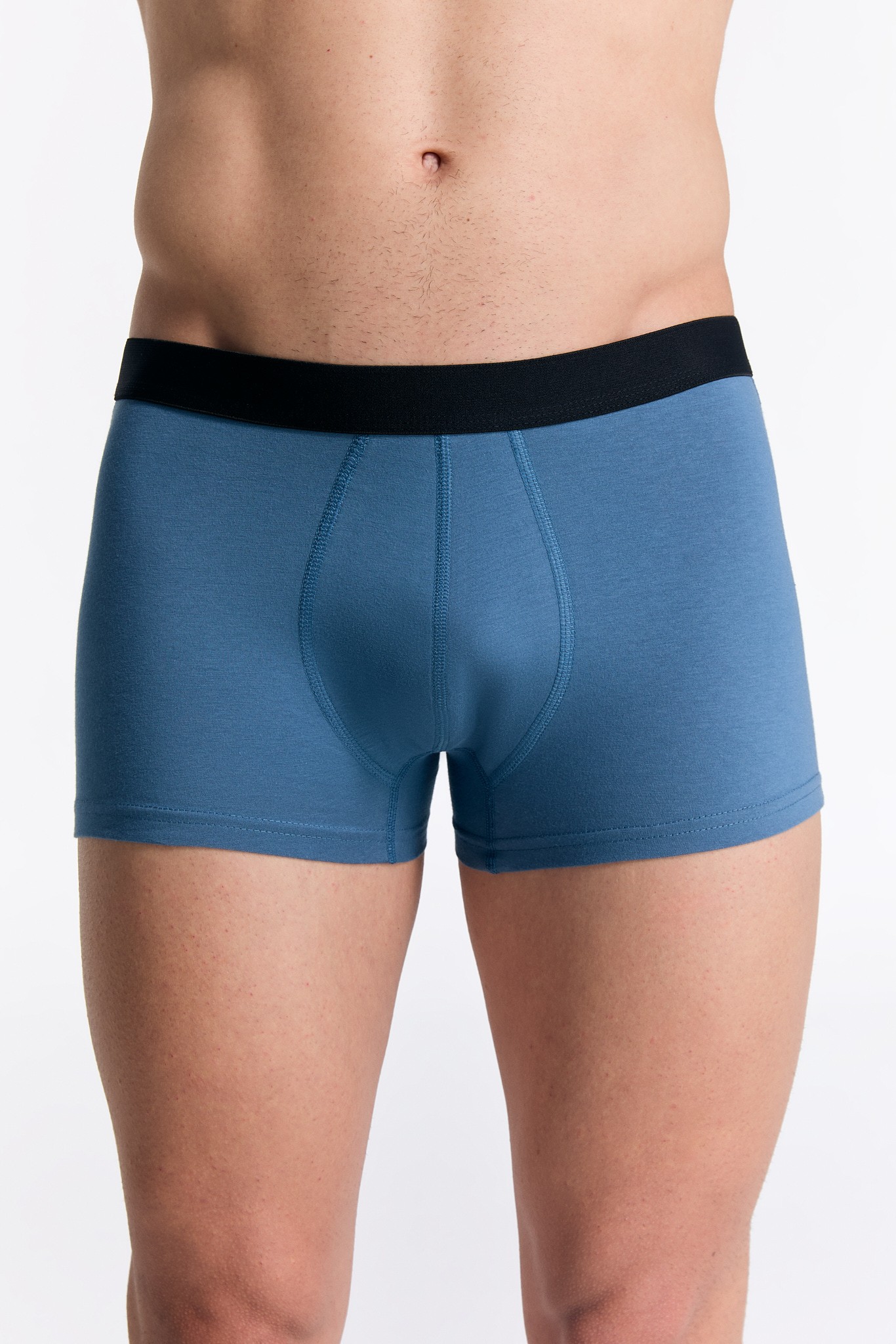 GOTS Sertifikalı Organik Pamuk Erkek Trunk Boxer İç Çamaşırı 3'lü Paket - Alp Grisi