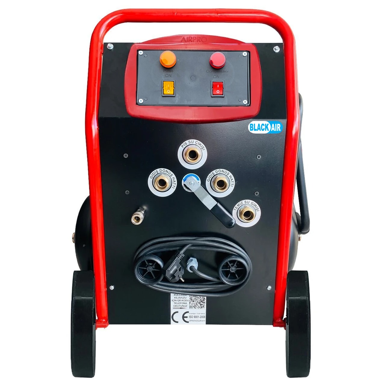 Havalı Darbeli 2HP 24LT Kompresörlü Petek Temizleme Makinası Black-Air