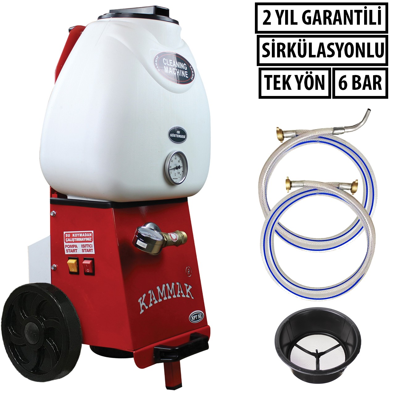 6Bar 0.80HP Petek Temizleme Makinası KPT-50 Isıtıcılı