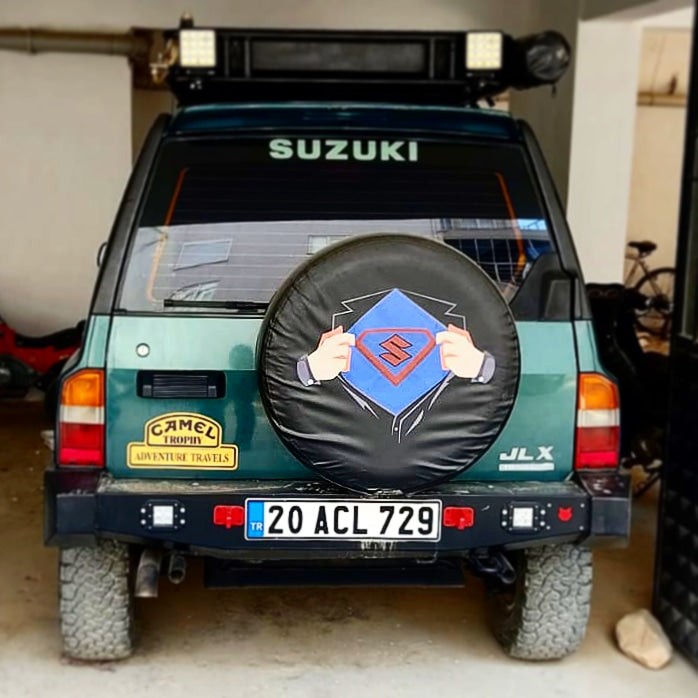 Supermen Suzuki Spare Wheel Tire Cover