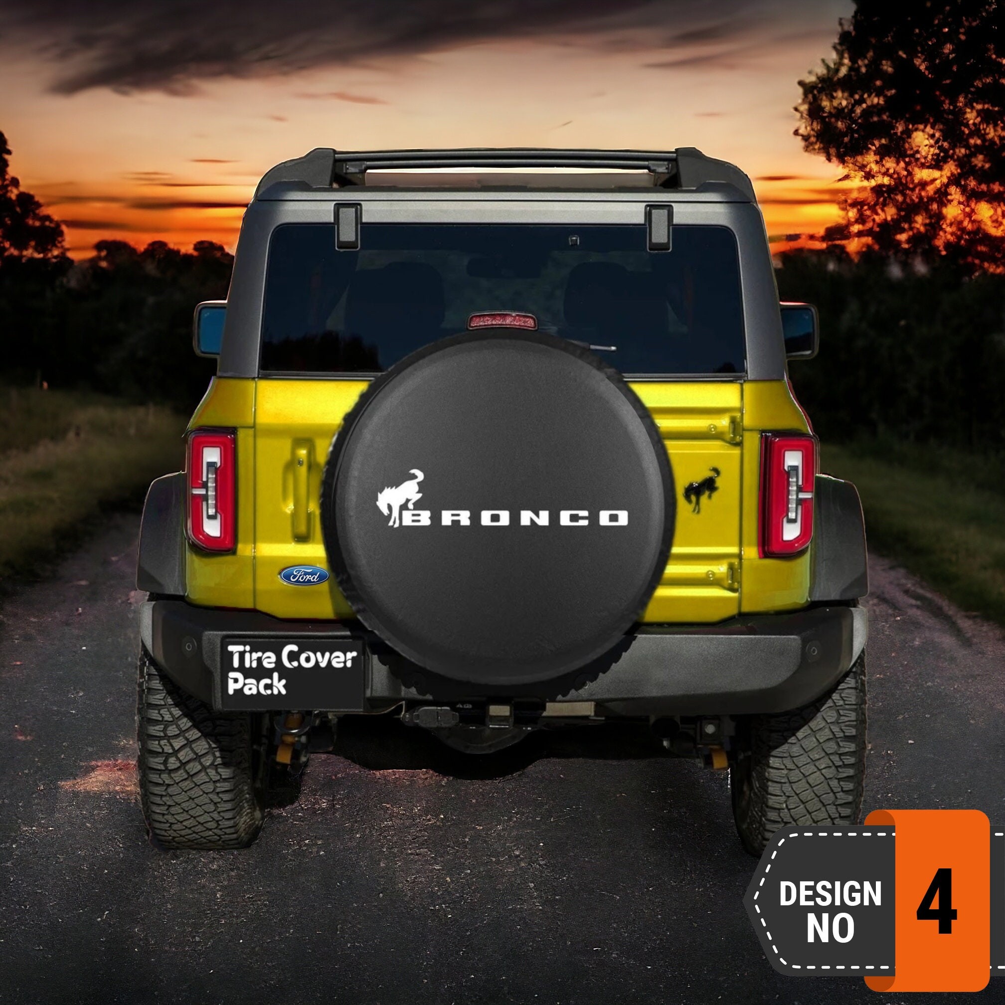 Ford Bronco Spare Tire Cover - 4th Style