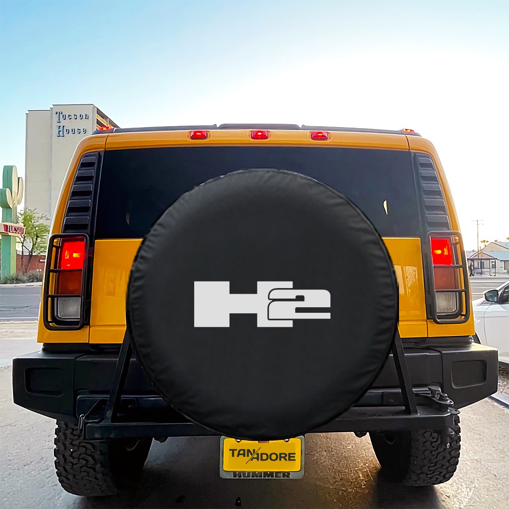 Hummer H2 Logolu Stepne Kılıfı