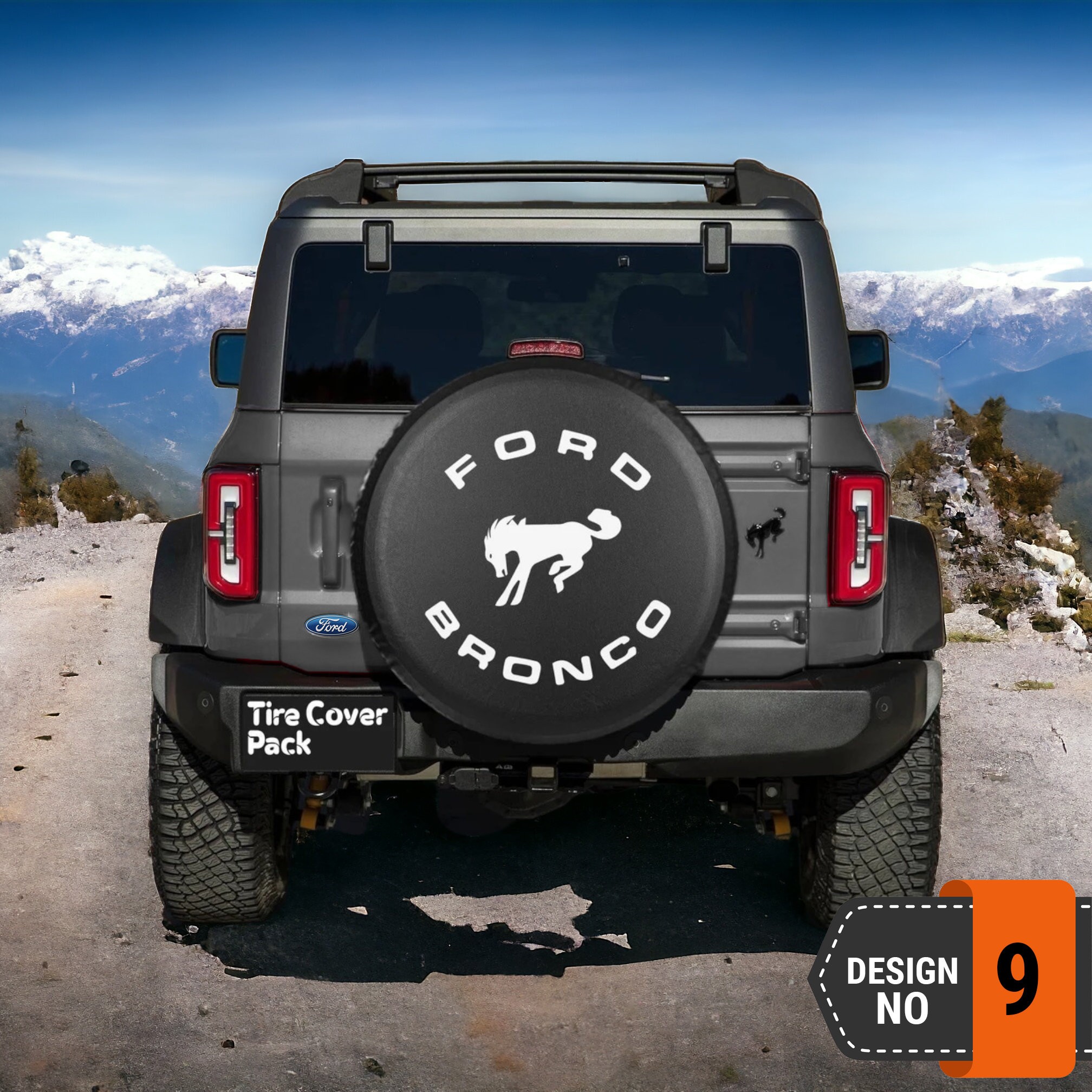 Ford Bronco Spare Tire Cover - 9th Style