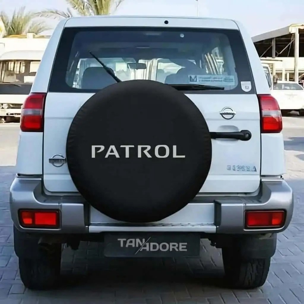 Чехол на запасное колесо с логотипом Nissan Patrol