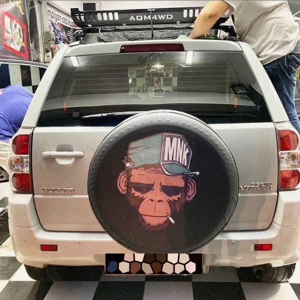 Monkey Designed Spare Wheel Tire Cover