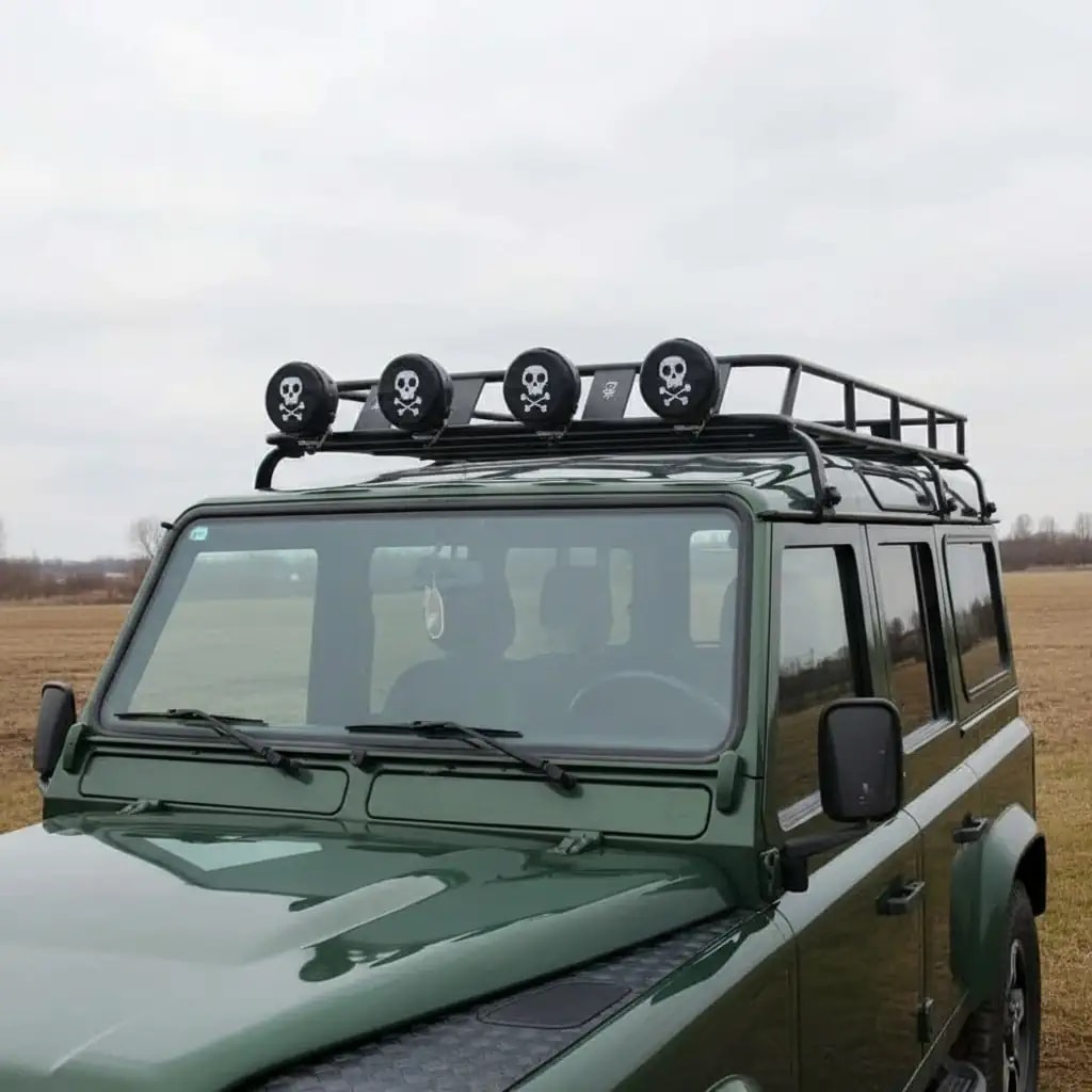 Off Road Led Sis Lamba Kılıfı - Korsan Kuru Kafa