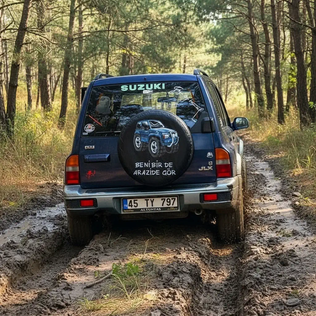 Beni Birde Arazide Gör Designed Spare Wheel Tire Cover
