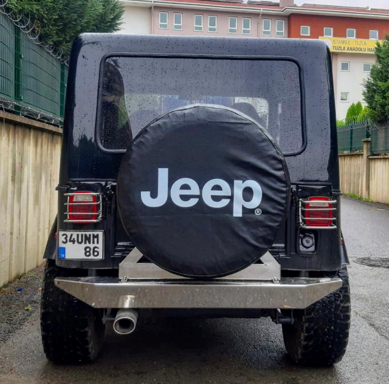 Jeep Yazı Logolu Stepne Kılıfı