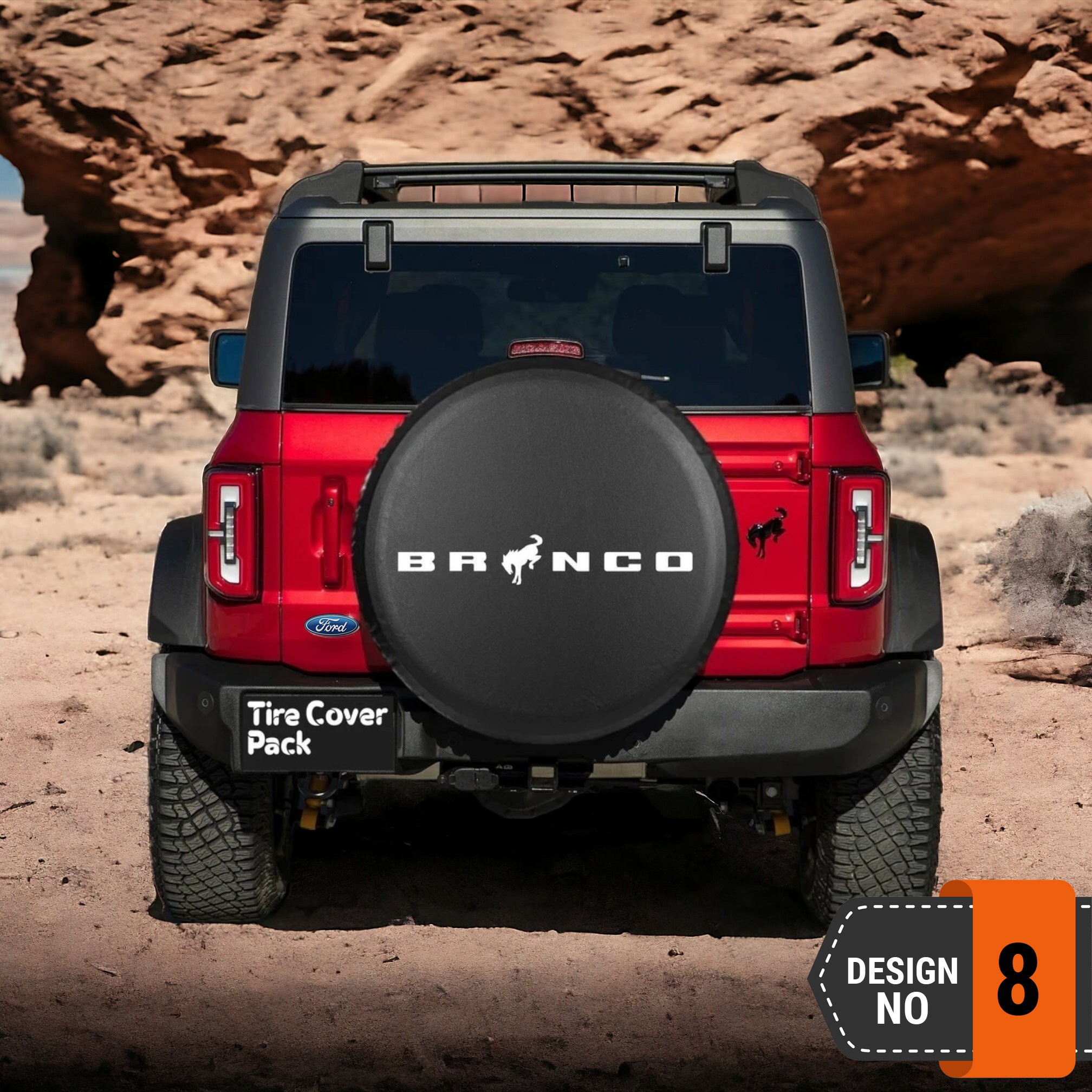 Ford Bronco Spare Tire Cover - 8th Style