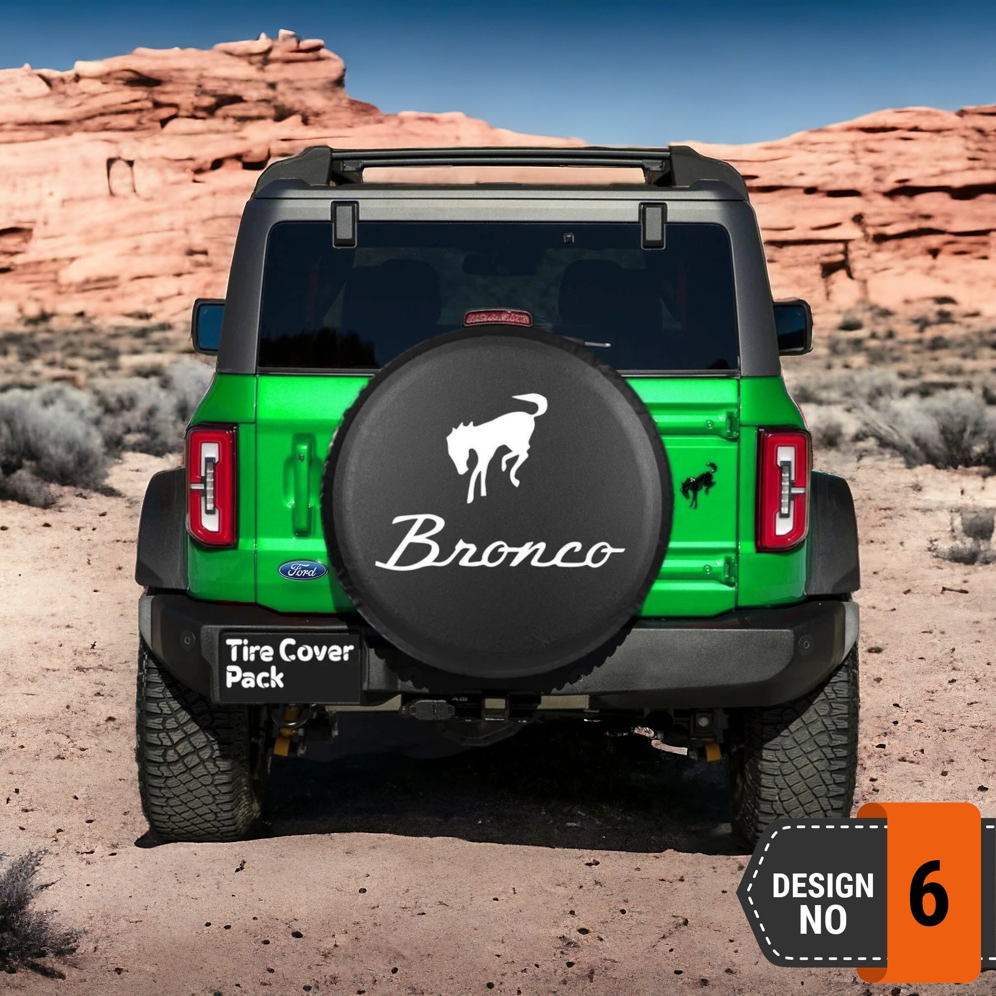 Ford Bronco Spare Tire Cover - 6th Style