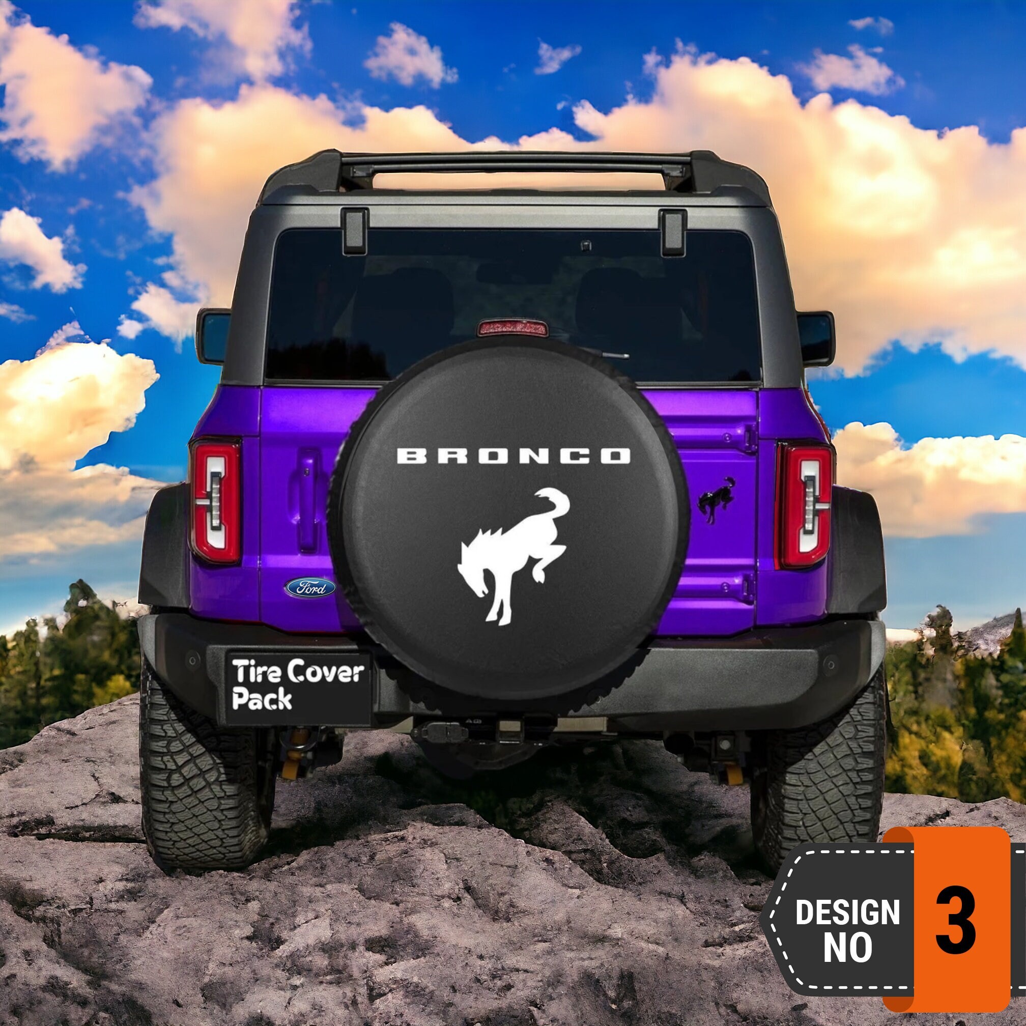 Ford Bronco Spare Tire Cover - 3rd Style