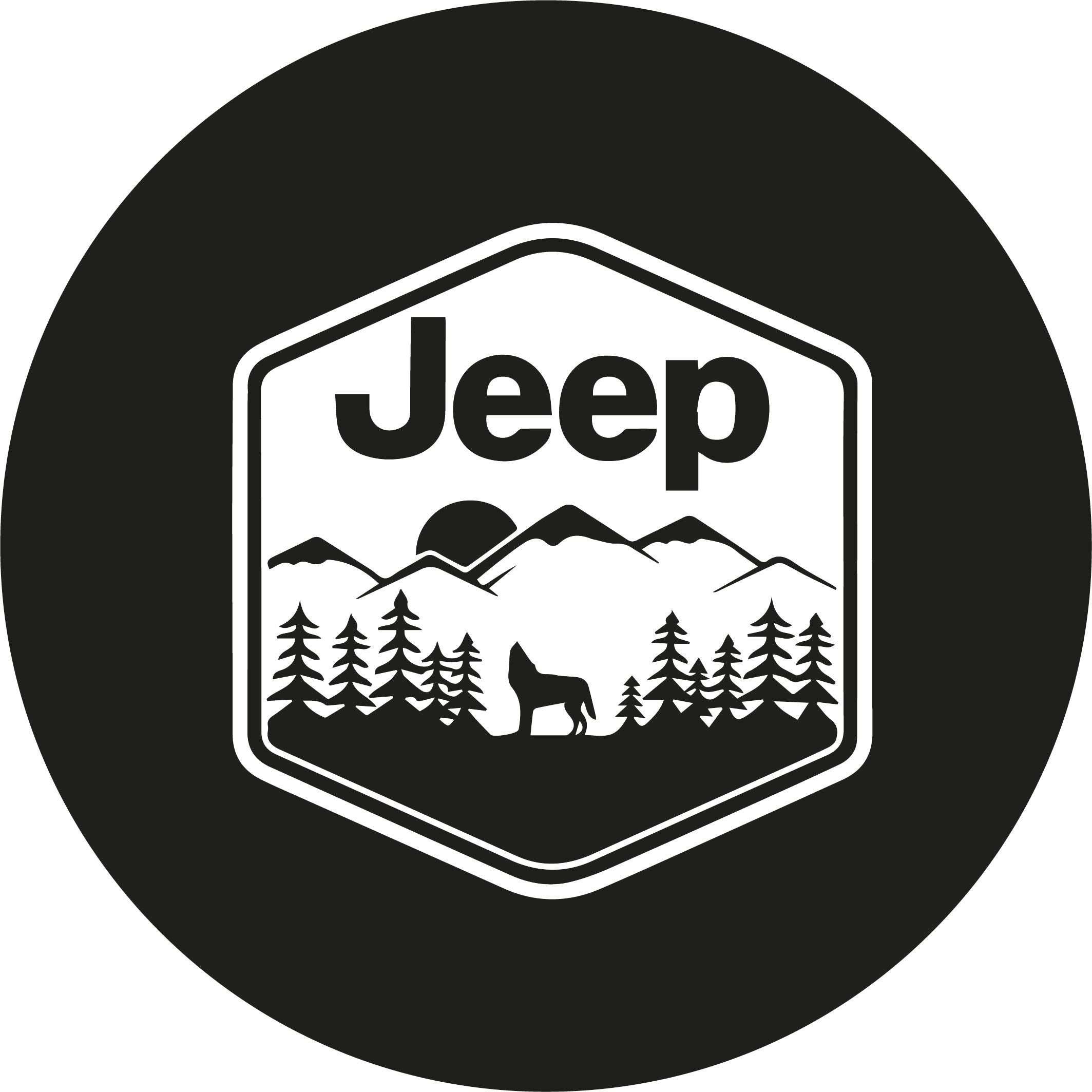 Чехол на запасное колесо с логотипом Jeep