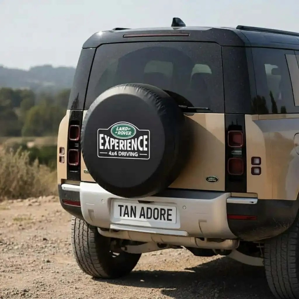 Land Rover Tasarım Yazılı Stepne Kılıfı